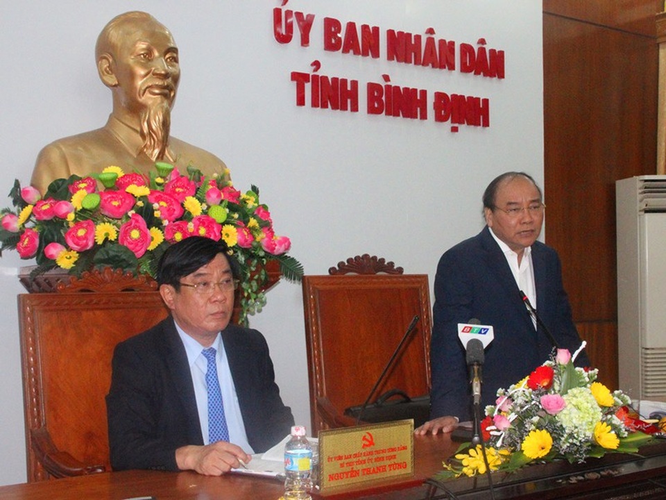 Phát triển cảng biển, du lịch - Trái tim của nền kinh tế Bình Định - 2 Thủ tướng Nguyễn Xuân Phúc xác định cảng biển, du lịch - trái tim của kinh tế Bình Định.