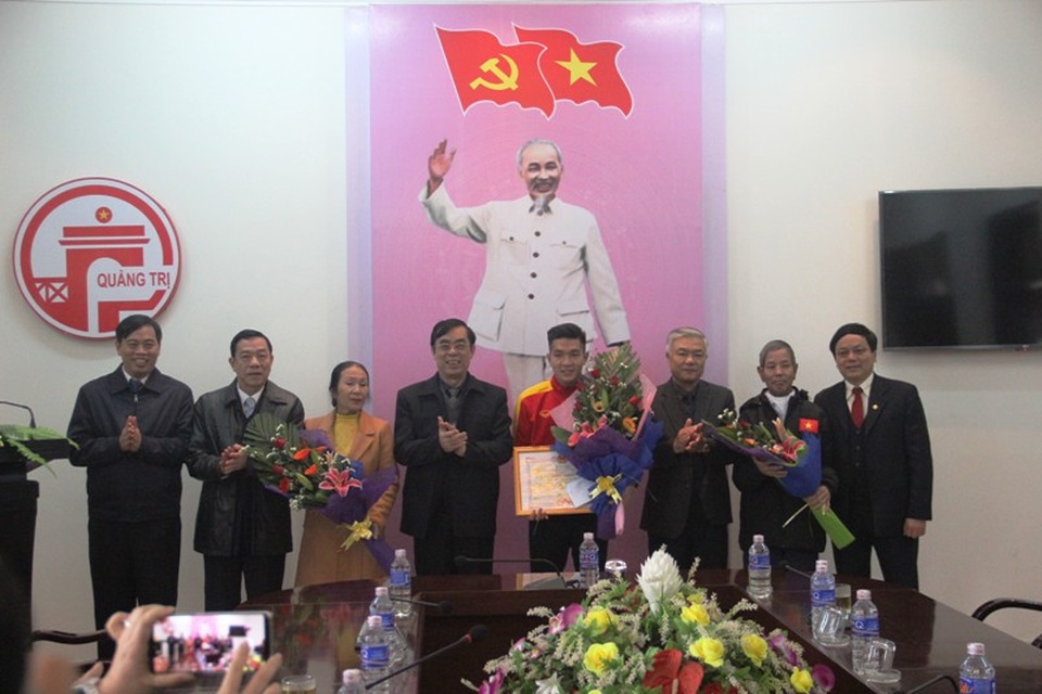 Lãnh đạo tỉnh Quảng Trị ghi nhận và động viên Thái Quý