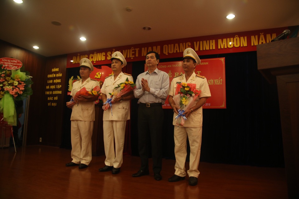 Đồn Công an Cảng hàng không quốc tế Tân Sơn Nhất trong buổi ra mắt