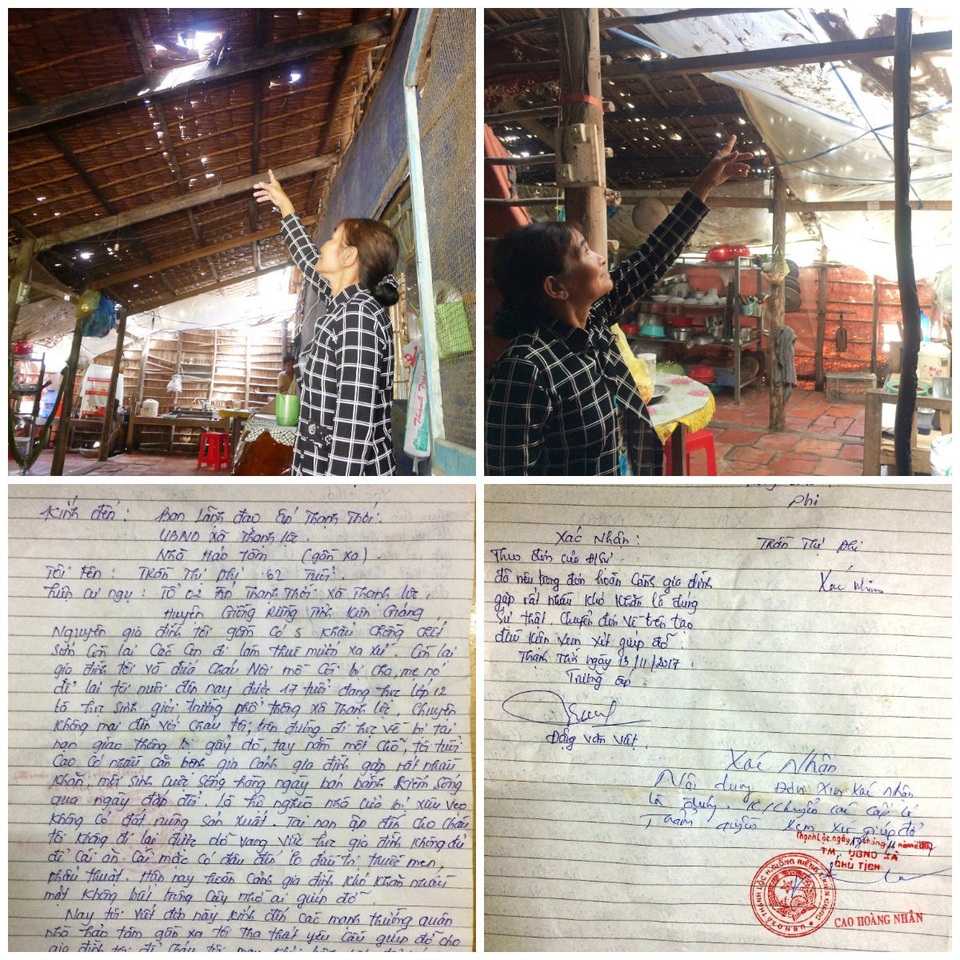 Bố mẹ bỏ đi biệt tích, cậu học trò lớp 12 sống trong khốn khó - 1 Nhiều năm qua, gia đình bà Trần Thị Phi luôn gặp những chuyện không may, bệnh tật, li tán...