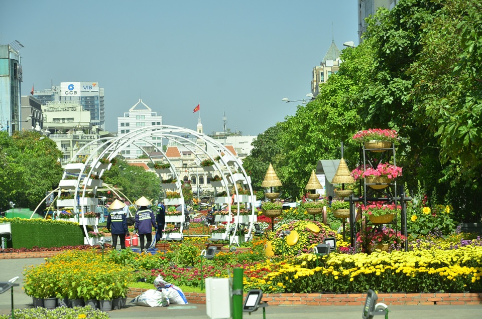 Ngắm Đường hoa Nguyễn Huệ 2018 trước giờ khai mạc - 12 Đường hoa Nguyễn Huệ 2018 đã sẵn sàng