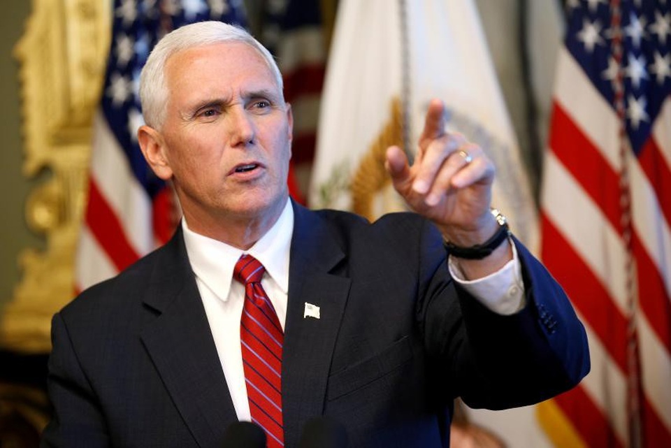 Mỹ để ngỏ khả năng đối thoại với Triều Tiên - 1 Phó Tổng thống Mỹ Mike Pence. (Ảnh: Newsweek)