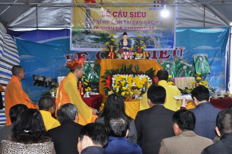 Tri ân các cựu binh, cầu siêu các liệt sỹ hy sinh tại đảo Gạc Ma - 2 Lễ cầu siêu...