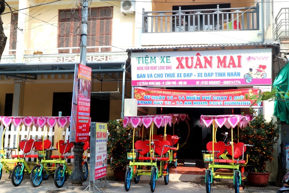 Dịch vụ cho thuê xe đạp tình nhân tại Hội An trở thành lựa chọn lý tưởng cho các cặp đôi dịp Valentine 2018