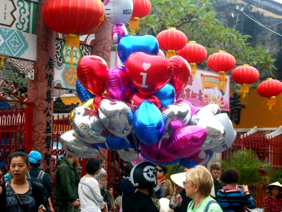 Những chùm bóng hình trái tim được nhiều bạn trẻ lựa chọn