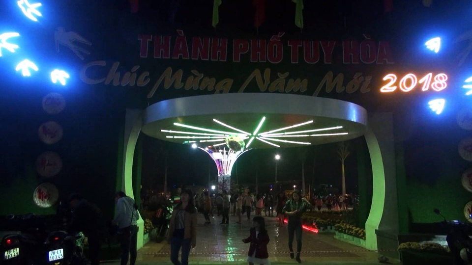 Pháo hoa bừng sáng, người dân cả nước nao nức mừng năm mới - 79 Khu vực đường hoa là nơi thu hút đông đảo nhân dân đến du xuân và chờ đón thời khắc giao thừa