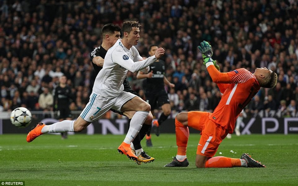 Những khoảnh khắc Real Madrid nhấn chìm PSG tại Bernabeu - 18
C.Ronaldo có thể vô duyên tại La Liga, nhưng anh vẫn là chân sút hàng đầu tại Champions League