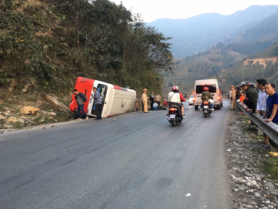 
Hiện trường vụ tai nạn.
