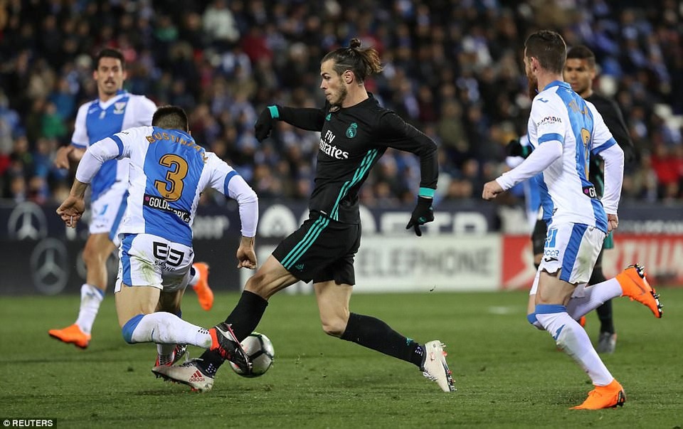 Phục hận Leganes, Real Madrid vươn lên thứ ba tại La Liga - 4
Bale chơi khả năng nổ khi được tung vào sân
