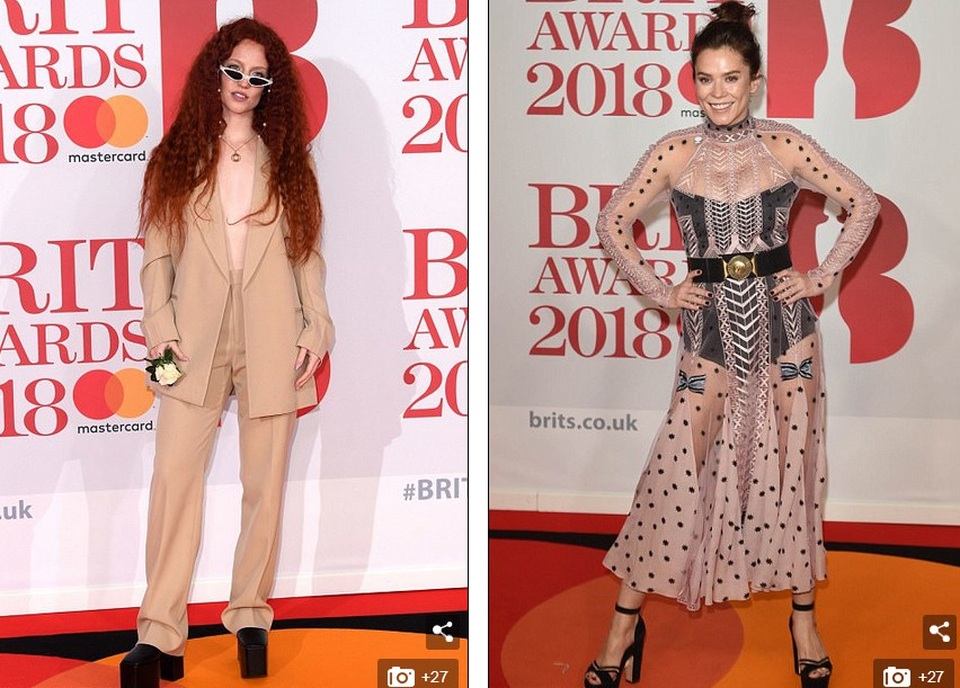 Những bộ cánh thảm họa trên thảm đỏ BRIT Awards 2018 - 1
Jess Glynne và Anna Friel nằm trong Top sao mặc xấu