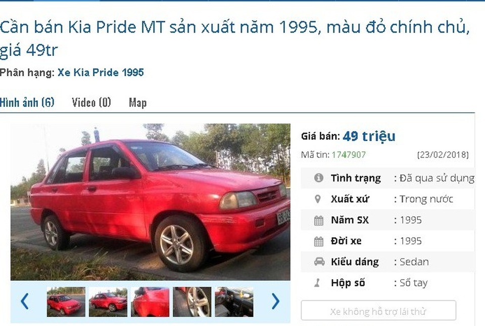 Loạt ô tô cũ chính hãng giá dưới 100 triệu đồng này đang rao bán đầu năm - 6 Loạt ô tô cũ chính hãng giá dưới 100 triệu đồng này đang rao bán đầu năm - 6