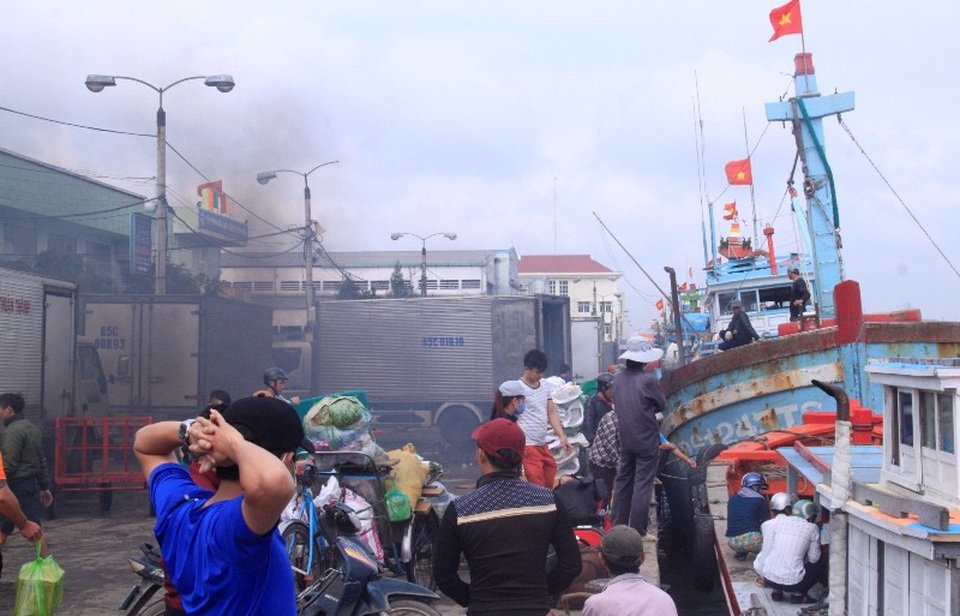 Ngư dân hối hả mở chuyến biển đầu năm - 1 Cảng cá Quy Nhơn nhộn nhịp ngày đầu năm mới