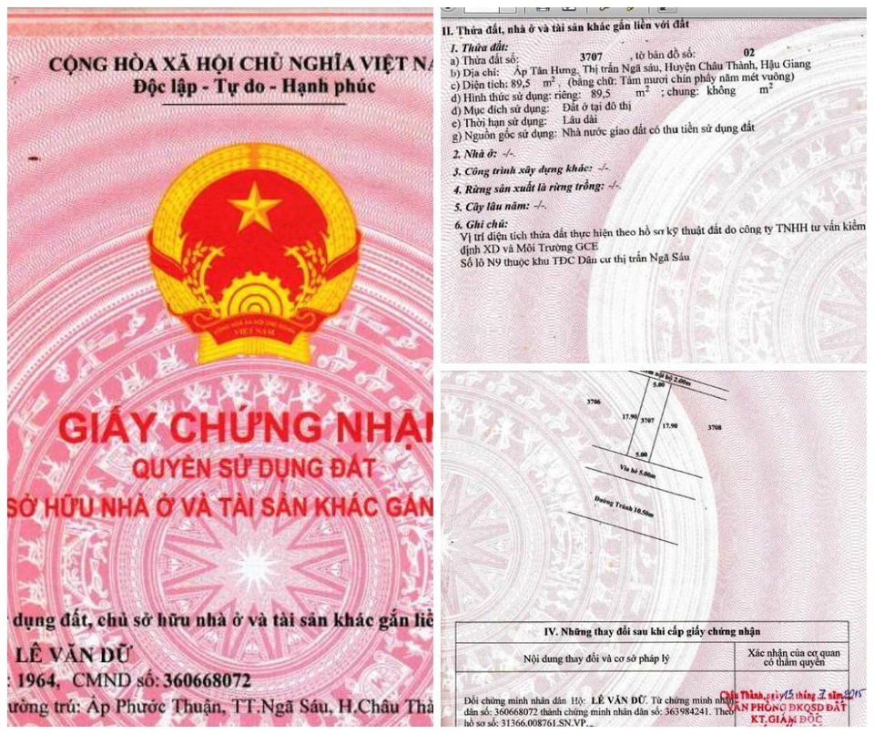 Đến thăm đất tá hỏa phát hiện người khác xây nhà đến ở từ bao giờ! - 3 Mặc dù ông Dữ có sổ đổ hẳn hoi nhưng mảnh đất hiện tại đã có người khác cất nhà và cũng có sổ đỏ như ông