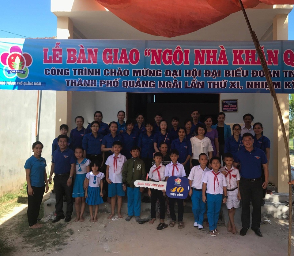 5 năm qua, thiếu nhi tỉnh Quảng Ngãi đã đóng góp để hỗ trợ xây dựng 120 căn nhà cho bạn học có hoàn cảnh gia đình khó khăn