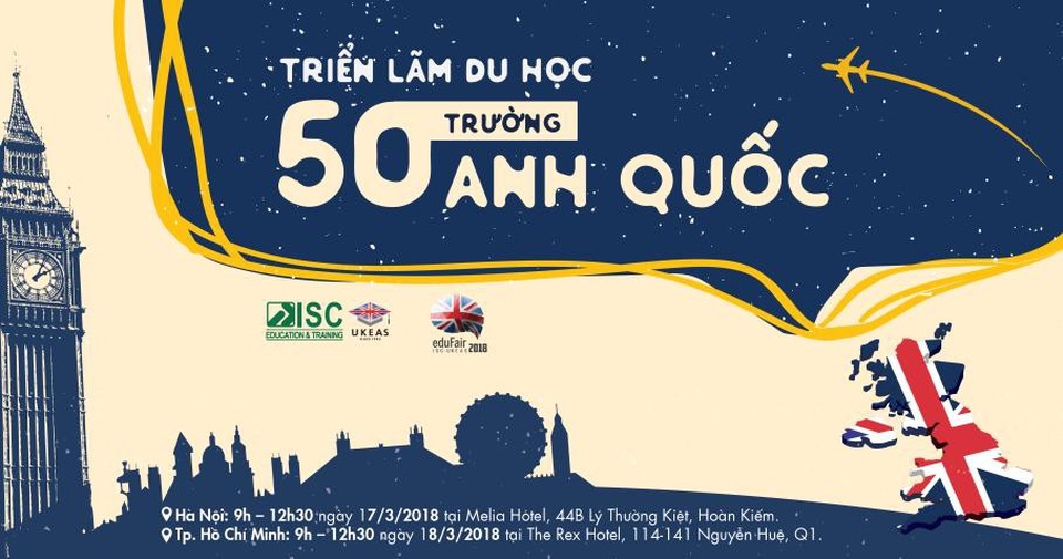 50 trường danh giá Anh Quốc tại Triển lãm Du học eduFairUK 3/2018 - 1 50 trường danh giá Anh Quốc tại Triển lãm Du học eduFairUK 3/2018 - 1
