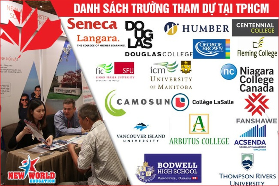Triển lãm săn học bổng du học Canada, Úc, Mỹ, Singapore 3/2018 - 2 Thông tin học bổng, ưu đãi từng trường tham dự tại TPHCM: http://canadaedufair.newworldedu.vn/