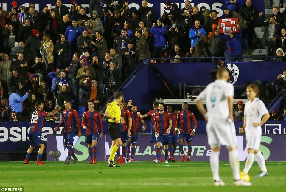 C.Ronaldo vô duyên, Real Madrid hòa thất vọng Levante - 3
Levante hòa Real Madrid cả hai trận tại La Liga năm nay