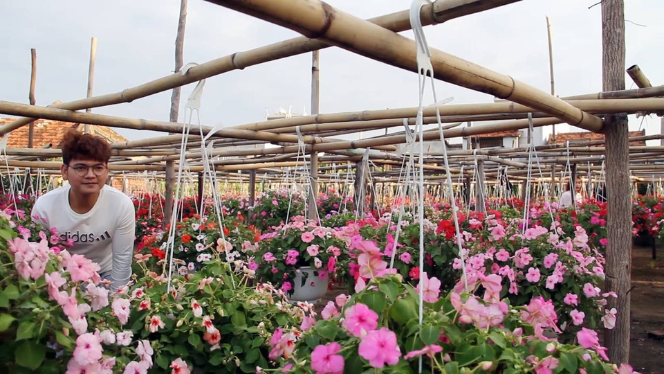 Nhìn thấy vườn hoa đẹp, nhiều du khách đã nghĩ ra ý tưởng làm du lịch từ những vườn hoa của nông dân.