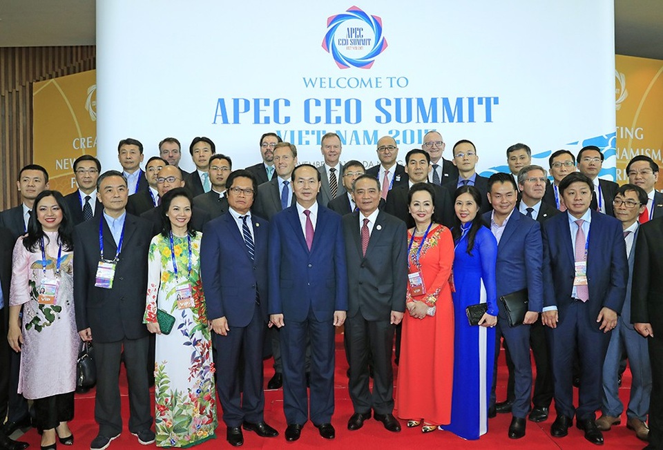 Ấn tượng APEC - dấu ấn Việt Nam, dấu ấn Đà Nẵng qua ảnh - 6 Các đại biểu dự Hội nghị Thượng đỉnh doanh nghiệp APEC
