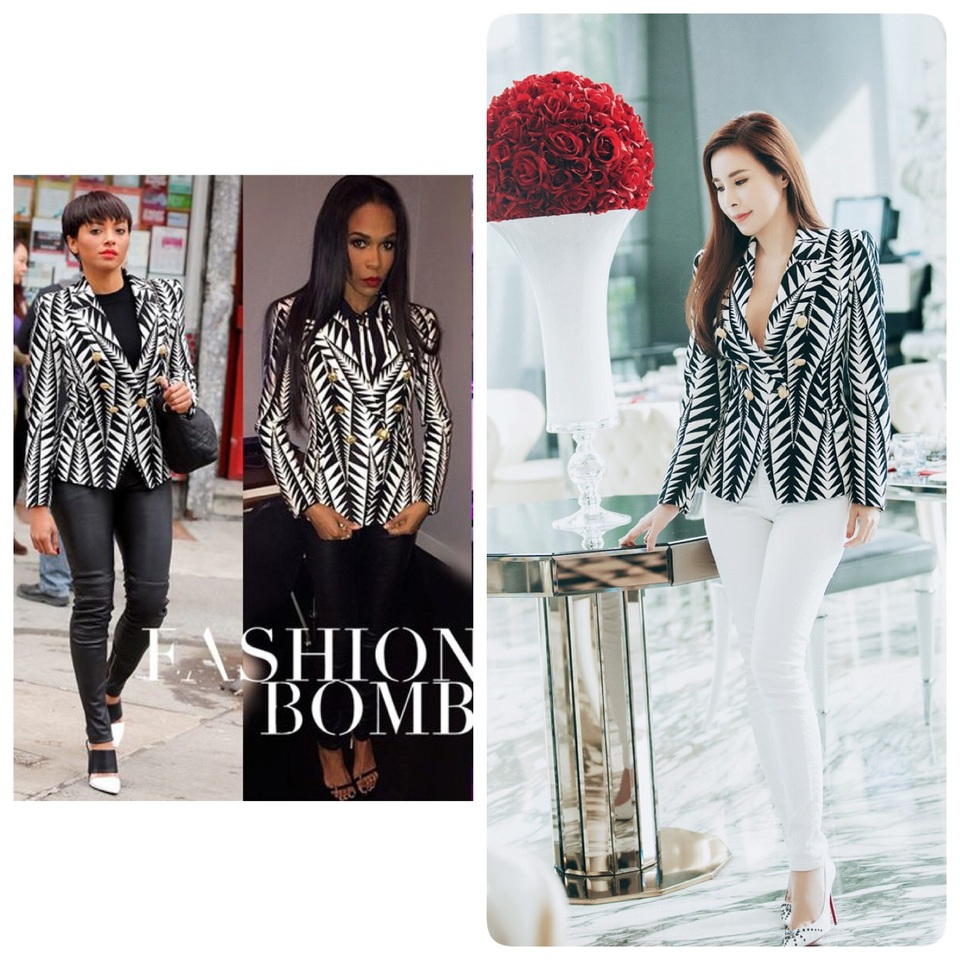 Không chỉ 1 mà khá nhiều ngôi sao có cùng niềm yêu thích đối với nhãn hiệu Balmain. Hoàng Dung cũng từng tiết lộ trên trang cá nhân: Balmain là 1 nhãn hiệu mà cô yêu thích mà mua khá nhiều.
