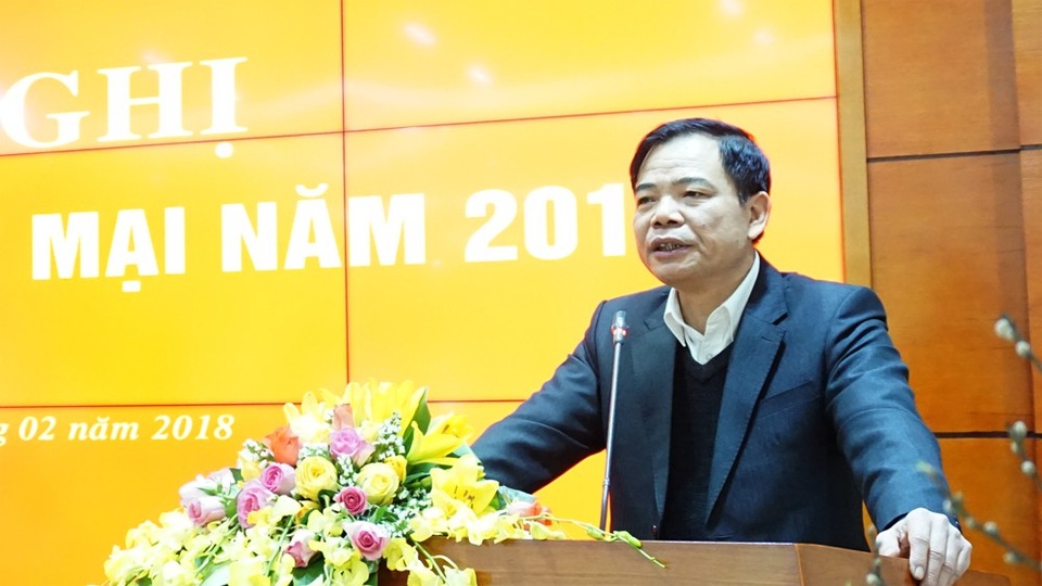 Bộ Nông nghiệp lấy ý kiến tham tán thương mại để thúc đẩy xuất khẩu nông sản - 2 Bộ trưởng Bộ NN&PTNT Nguyễn Xuân Cường phát biểu tại Hội nghị...