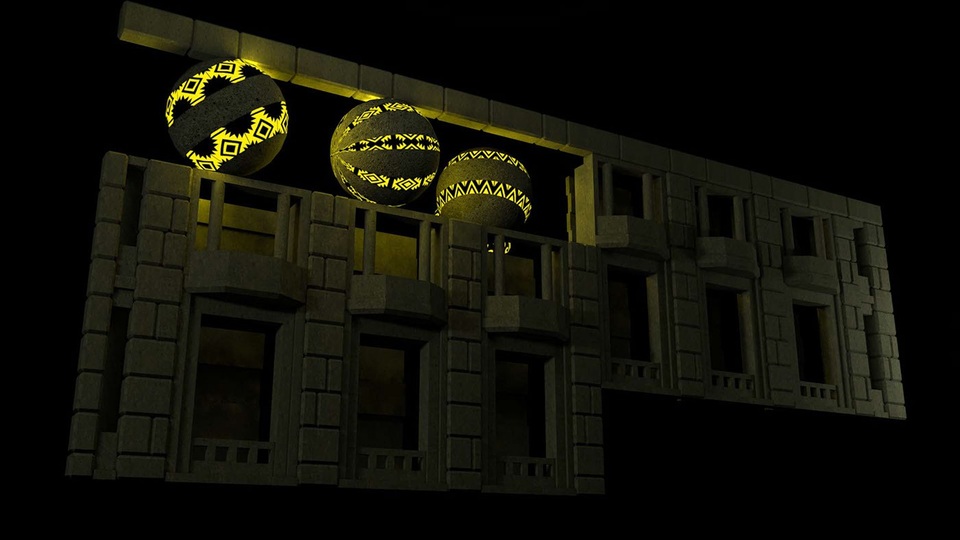 Hình ảnh khi được chiếu 3D Mapping