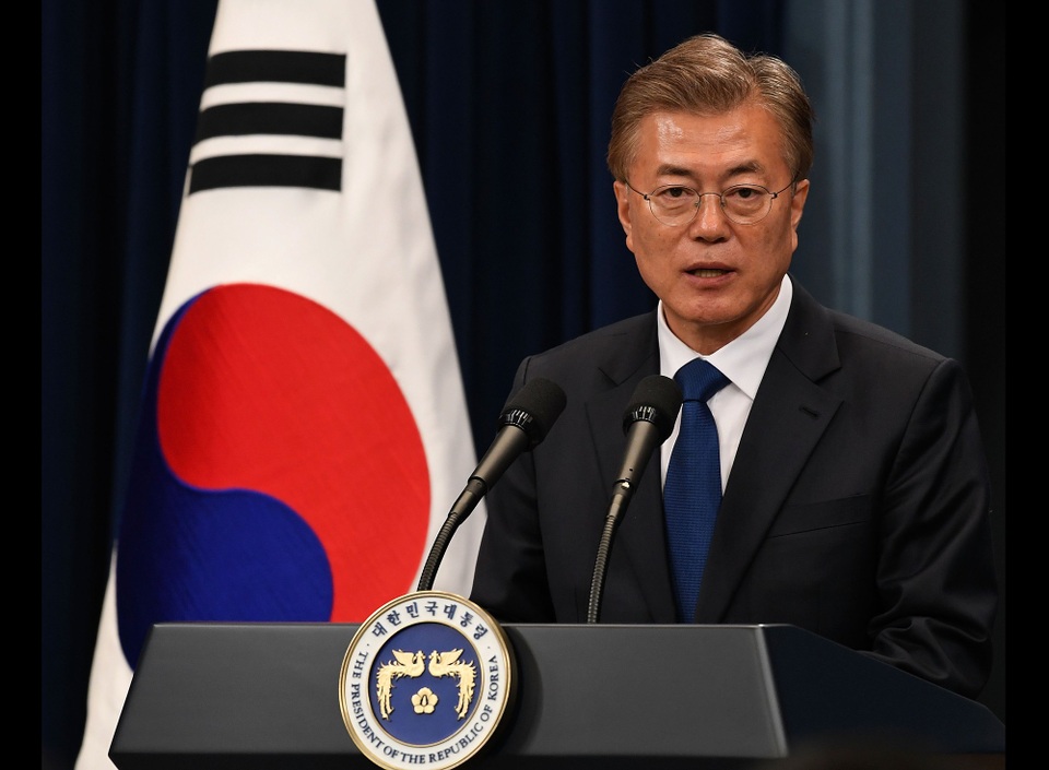 Tổng thống Hàn Quốc sắp gặp em gái ông Kim Jong-un - 2 Tổng thống Moon Jae-in (Ảnh: Getty)