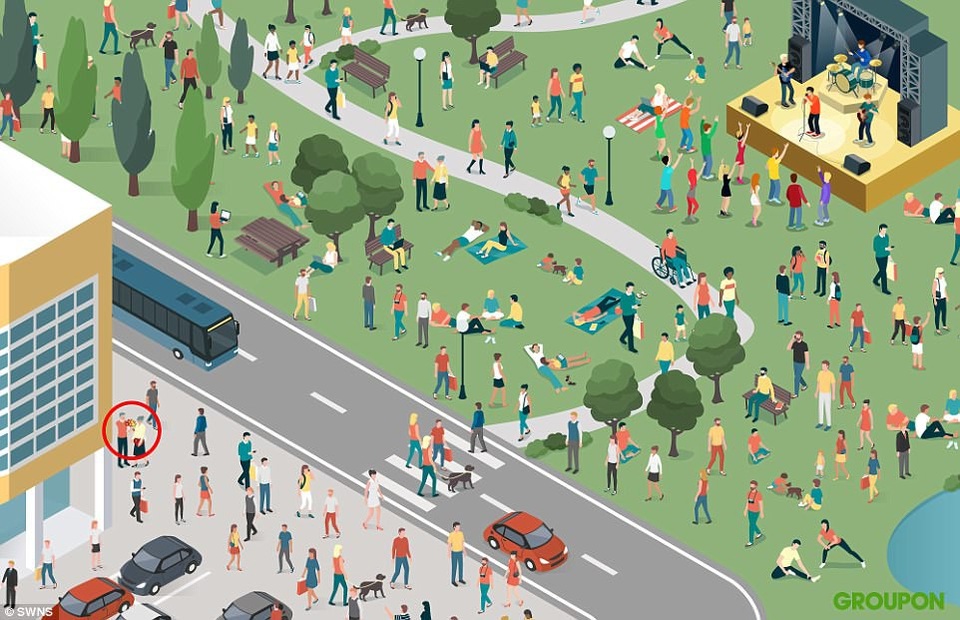 Người đàn ông đứng ở góc dưới bên trái của tranh chính là người đàn ông mà bạn cần tìm. Chúc bạn vui tươi, hạnh phúc trong ngày Valentine sắp tới, dù đã tìm được “một nửa” của mình hay chưa, bởi đây còn là dịp lễ của tình yêu thương. Mong rằng trong cuộc sống của bạn luôn chất chứa tình yêu thương!