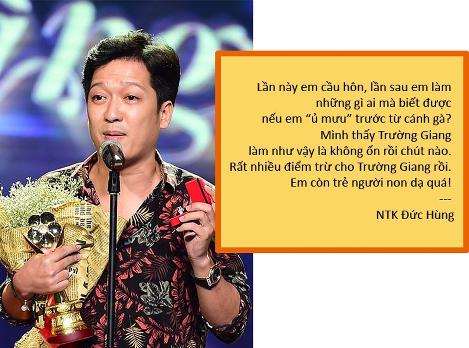 Xem thêm: “Chiếm sóng” truyền hình để cầu hôn, Trường Giang quá “trẻ người non dạ?