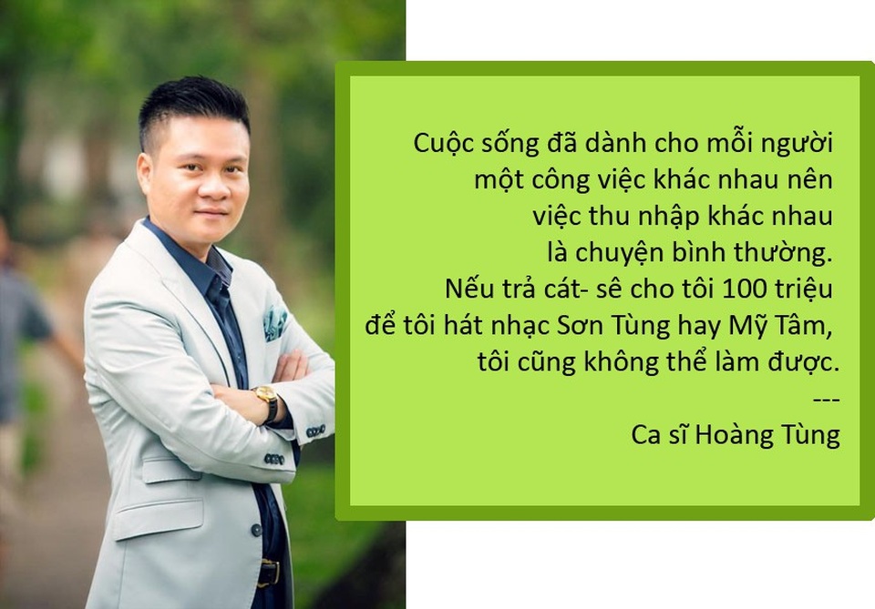 Xem thêm: Hoàng Tùng: “Trả cát- sê 100 triệu tôi cũng không hát nhạc Sơn Tùng”