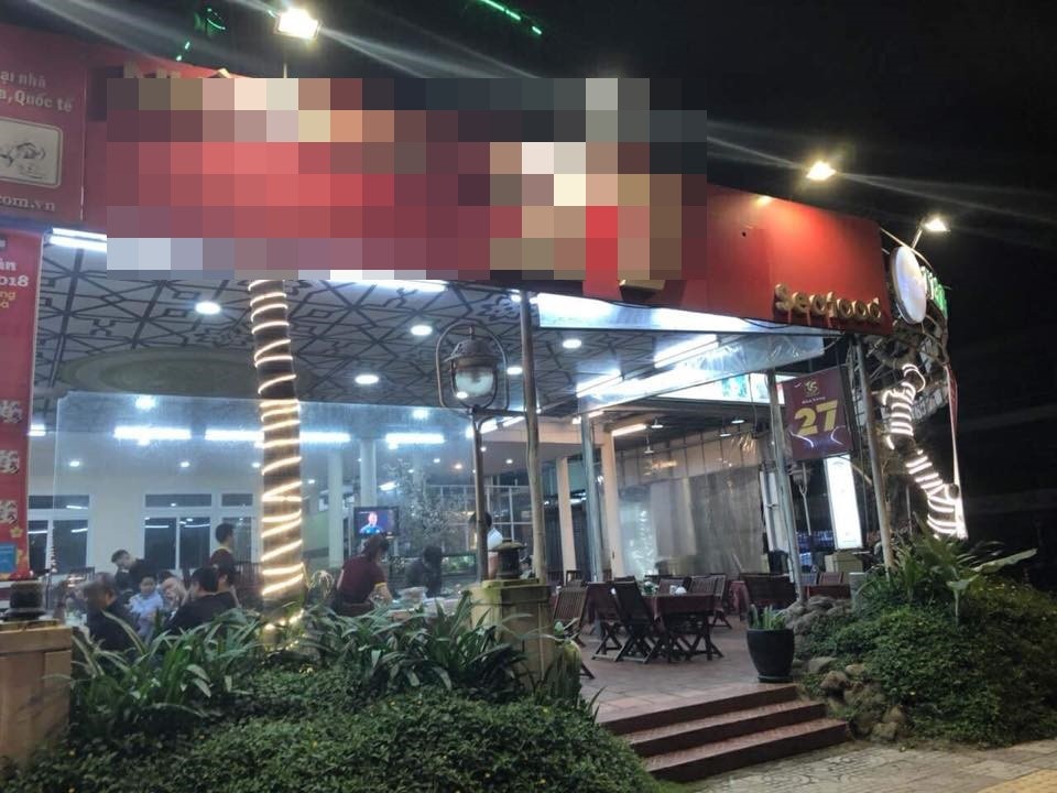 Nhà hàng mà đoàn khách dùng bữa ở Đà Nẵng. Ảnh: Fb
