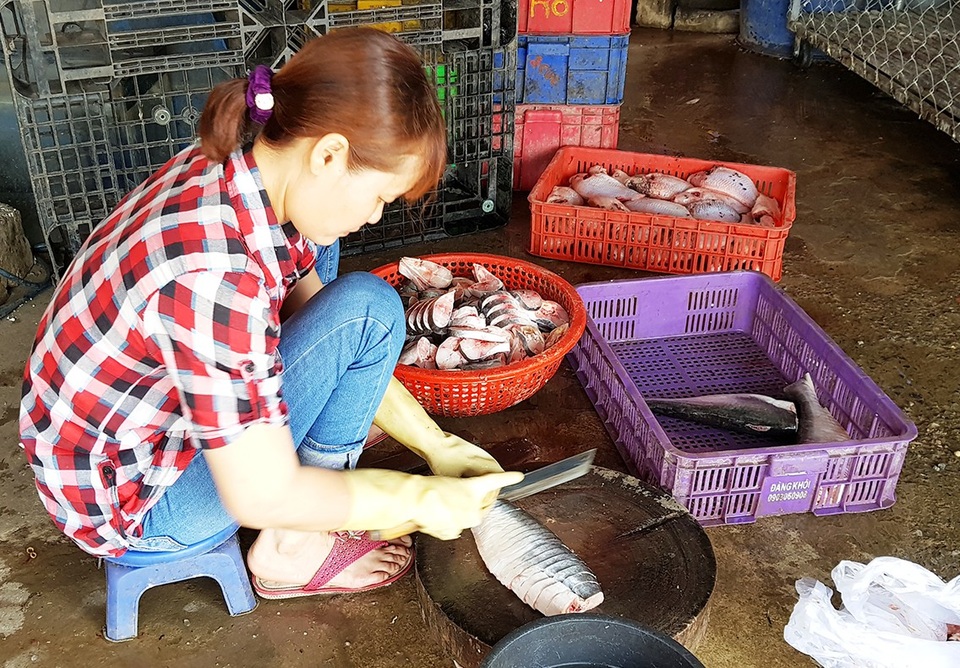 Dù giá cao nhưng cũng khá nhiều người mua cá lóc đồng để phục vụ bữa cơm gia đình.