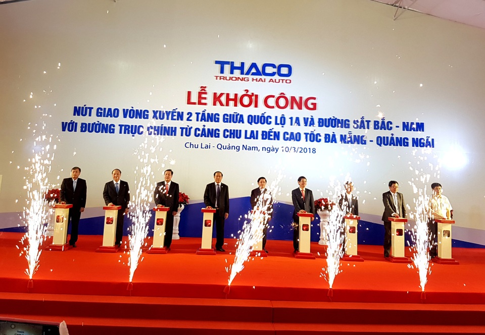 Khởi công nút giao 2 tầng giữa quốc lộ 1A và đường sắt Bắc - Nam - 1 Lễ khởi công công trình