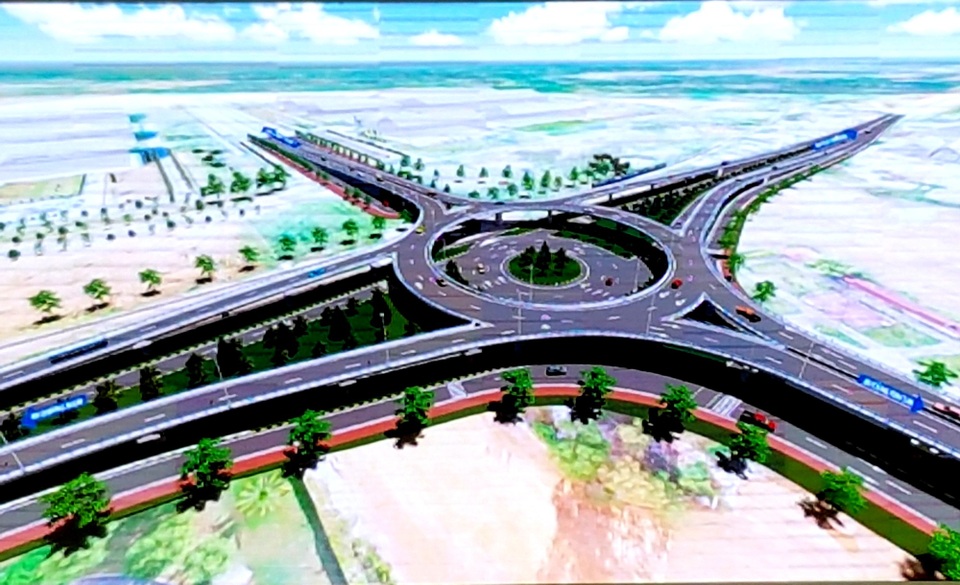 Khởi công nút giao 2 tầng giữa quốc lộ 1A và đường sắt Bắc - Nam - 2 Phối cảnh nút giao