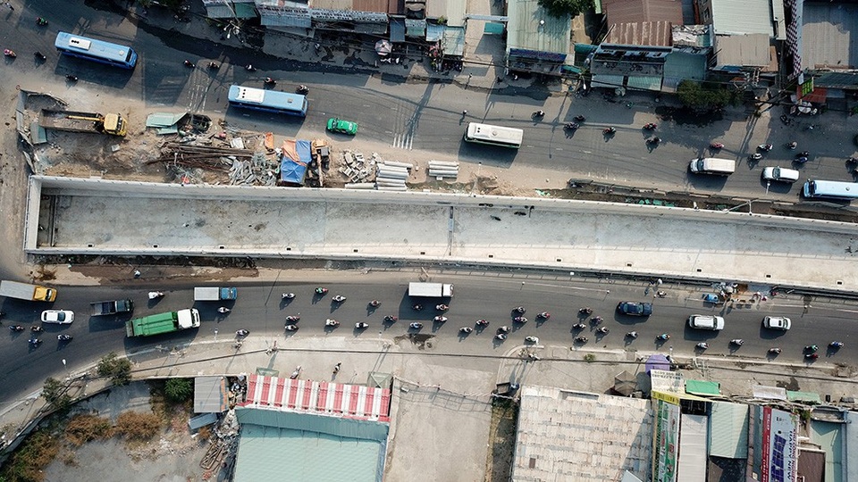 Toàn cảnh hầm chui sắp thông xe tại cửa ngõ Tây Bắc TPHCM - 3 Nhánh N1dài 445m, rộng 9-9,5m dành cho 2 làn xe với tốc độ 50km/h.