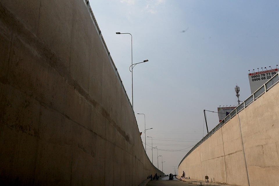 Toàn cảnh hầm chui sắp thông xe tại cửa ngõ Tây Bắc TPHCM - 5 Đoạn hầm hở phía đường quốc lộ 22 dài 180m.