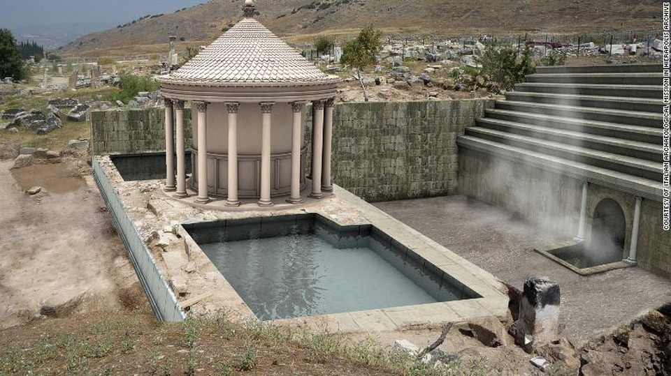 Giải mã "cổng địa ngục" tại thành phố cổ Thổ Nhĩ Kỳ - 1
Hình minh họa khí độc phát ra từ cửa hang Plutonium.