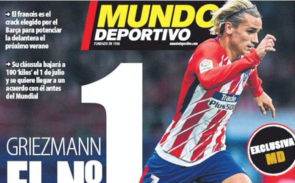 Barcelona đạt được thỏa thuận để chiêu mộ Griezmann - 1
Barcelona đang dành sự quan tâm đặc biệt cho Griezmann