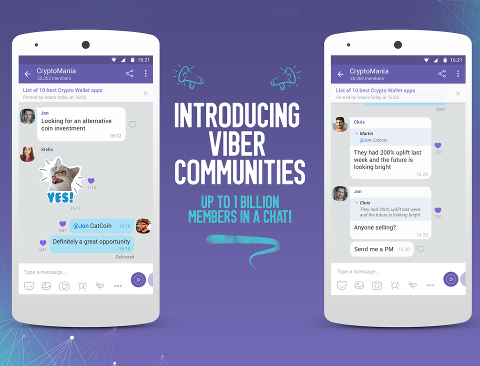 Chat nhóm Viber Communities