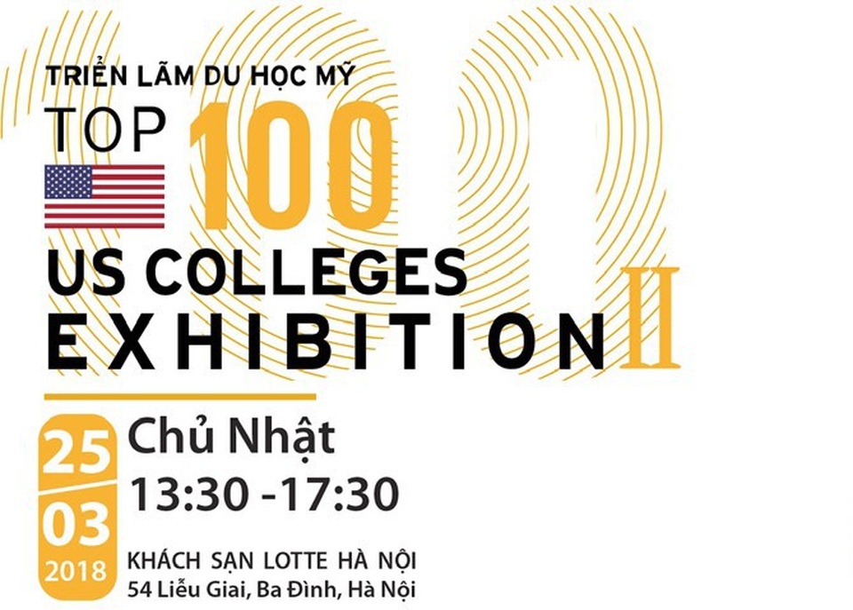 Triển lãm Du học các trường Đại học Mỹ TOP 100 - 1 Triển lãm Du học các trường Đại học Mỹ TOP 100 - 1