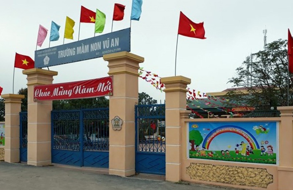 Không có chuyện giáo viên mầm non xát ớt vào miệng trẻ - 1 Trường mầm non xã Vũ An, huyện Kiến Cương, tỉnh Thái Bình