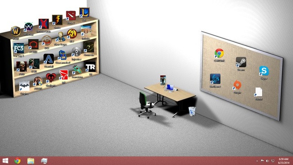 Hình nền Powerpoint Bàn Làm Việc Với Máy Tính Hiện Đại Trở Nên Sống Động  Bằng Hình Ảnh 3D Ấn Tượng miễn phí - Slidesdocs