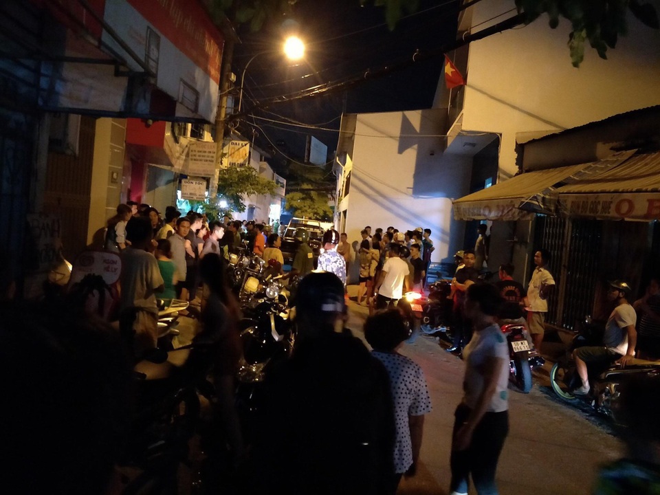 Con hẻm nơi xảy ra vụ nổ súng