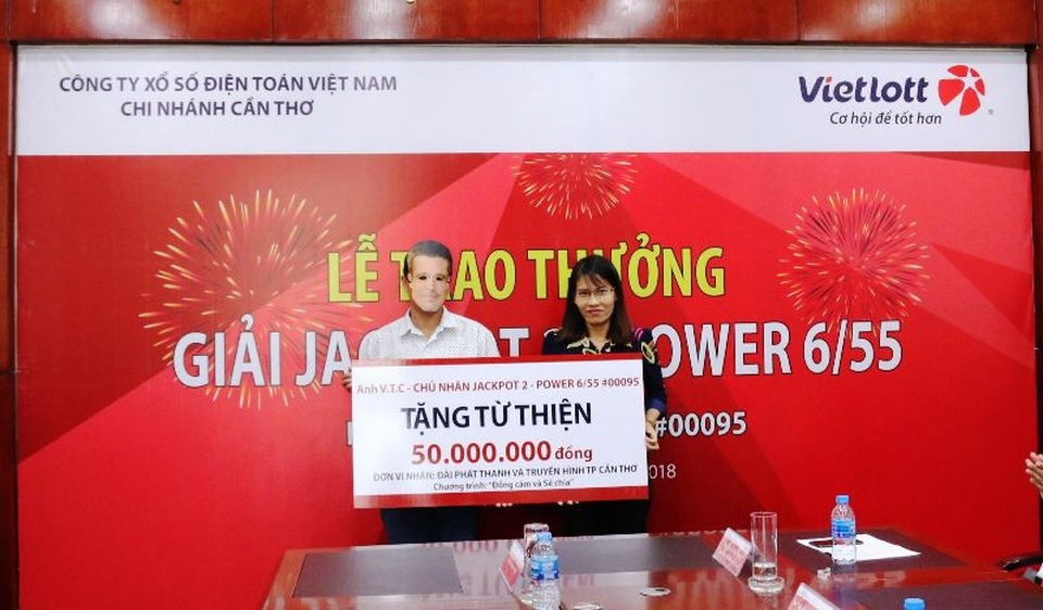 Lộ diện chủ nhân tấm vé số trúng giải Jackpot 2 “khủng” nhất - 3 Ông C. tặng tiền từ thiện cho nhiều tổ chức, cá nhân.