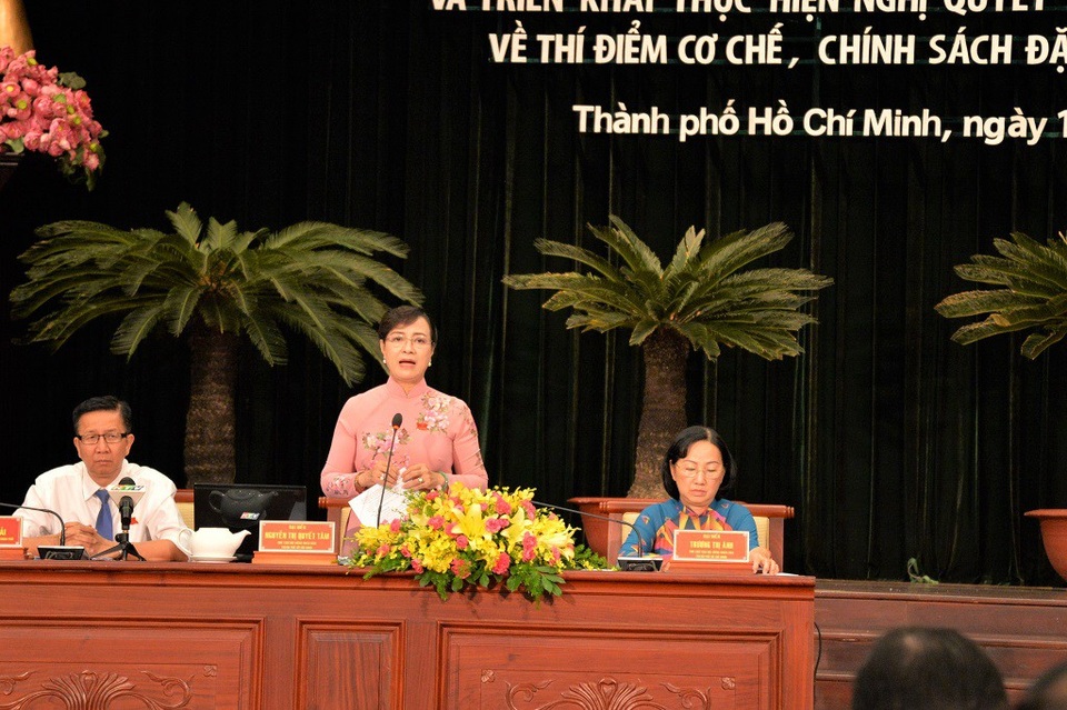 TPHCM “chốt” mức ưu đãi dành cho nhân tài - 4 Chủ tịch HĐND TPHCM Nguyễn Thị Quyết Tâm phát biểu bế mạc kỳ họp