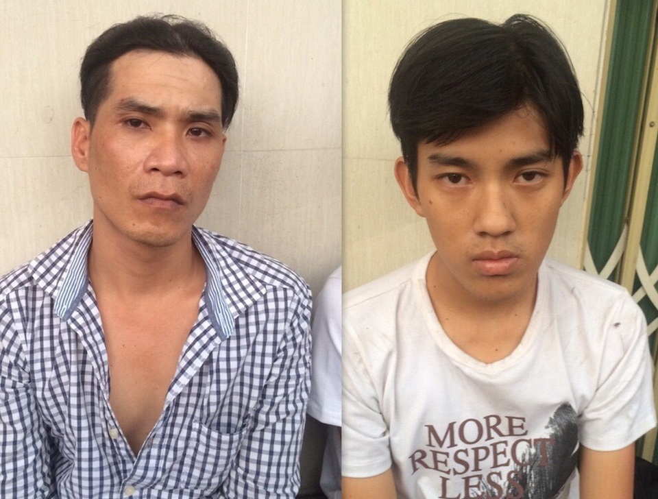 2 tên cướp dùng dao đâm cảnh sát khi bị truy đuổi - 1 2 nghi can Nguyễn Thành Công và Phạm Công Bá Chủ