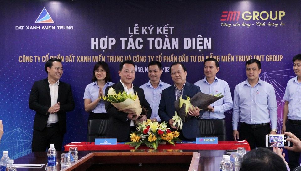 Đất Xanh Miền Trung hợp tác toàn diện với DMT Group - 1 Đất Xanh Miền Trung và DMT Group hoàn thành kí kết hợp tác toàn diện.