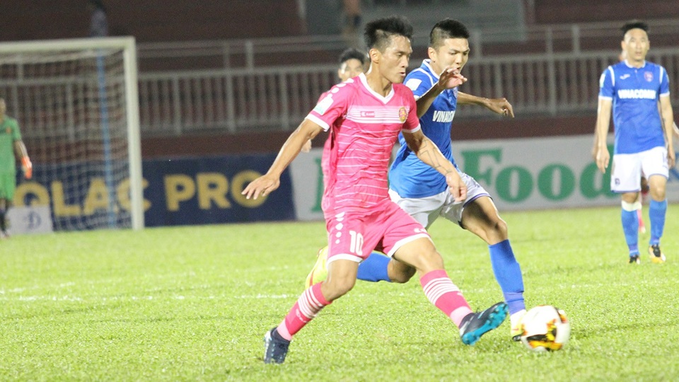 Than Quảng Ninh ngược dòng đánh bại Sài Gòn FC - 3 Hoàng Thiên cũng là cầu thủ thi đấu năng nổ nhất bên phía Sài Gòn FC trong trận này