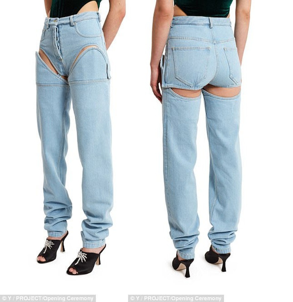 Mẫu jeans lắp ghép này đặc biệt được yêu thích bởi tính “hữu dụng”, khi người mặc vừa có một chiếc quần dài, vừa có một chiếc quần soóc trong cùng một thiết kế.