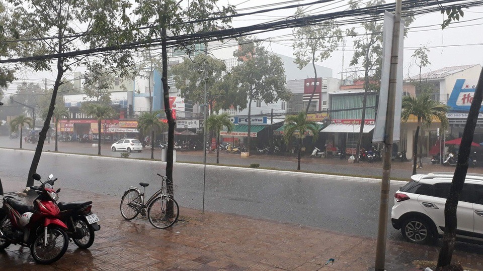 Cần Thơ được giải nhiệt nhờ cơn “mưa vàng” nặng hạt - 1
TP Cần Thơ đón cơn mưa nặng hạt kéo dài hơn 1 giờ đồng hồ... Đến 16h30 mưa vẫn trút xuống đường phố Cần Thơ